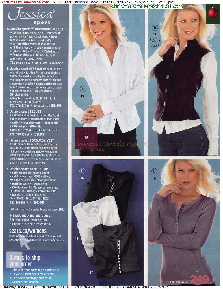 2006 Sears Christmas Book (Canada), Page 249