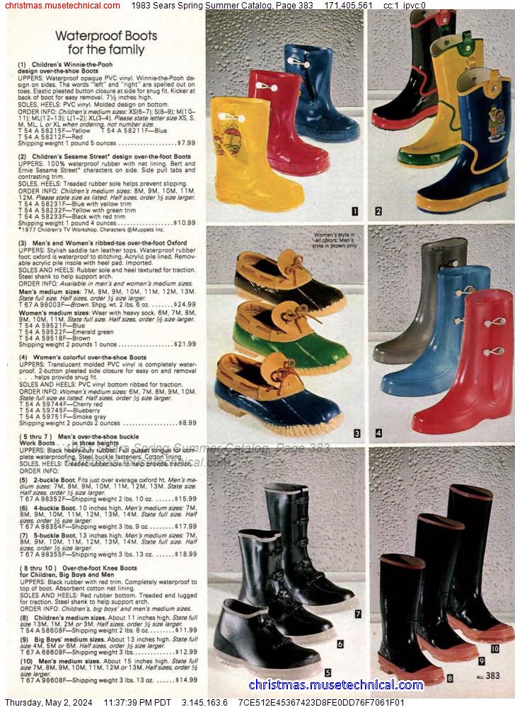 1983 Sears Spring Summer Catalog, Page 383