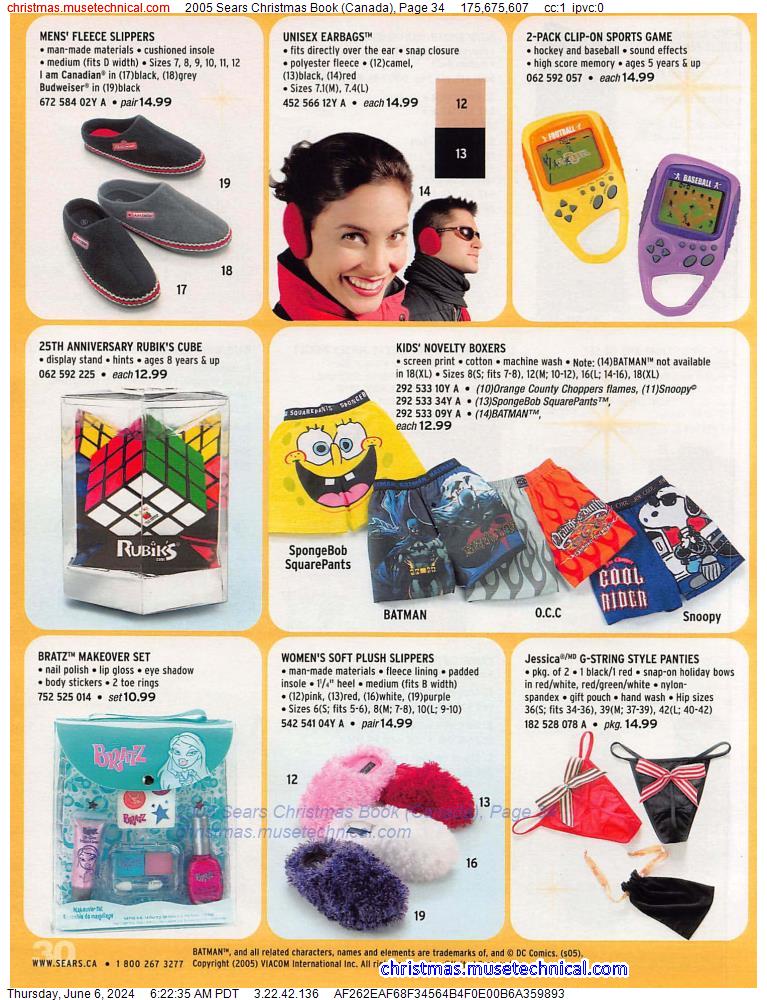 2005 Sears Christmas Book (Canada), Page 34