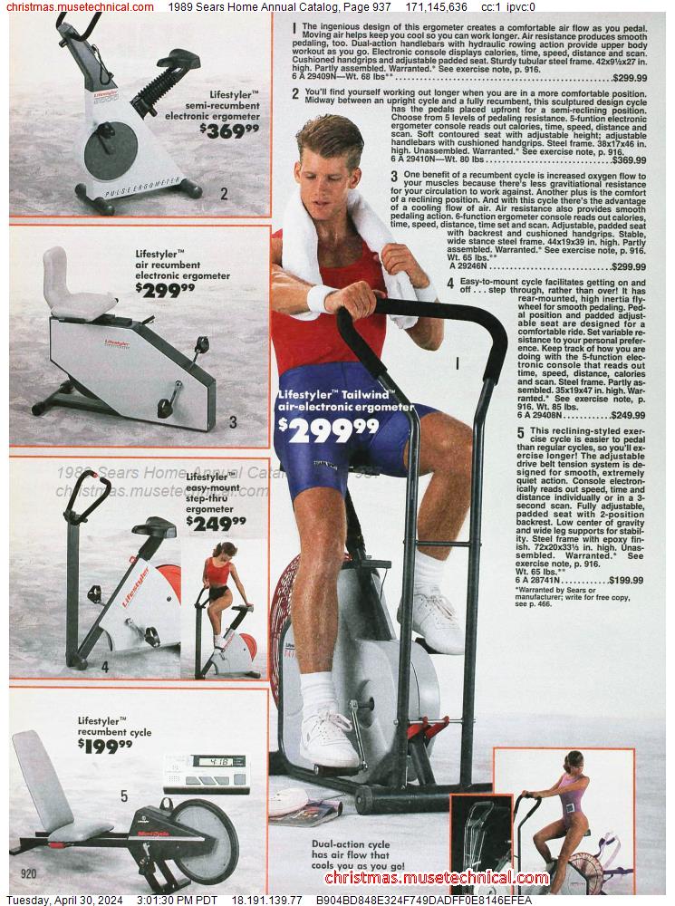 1989 Sears Home Annual Catalog, Page 937