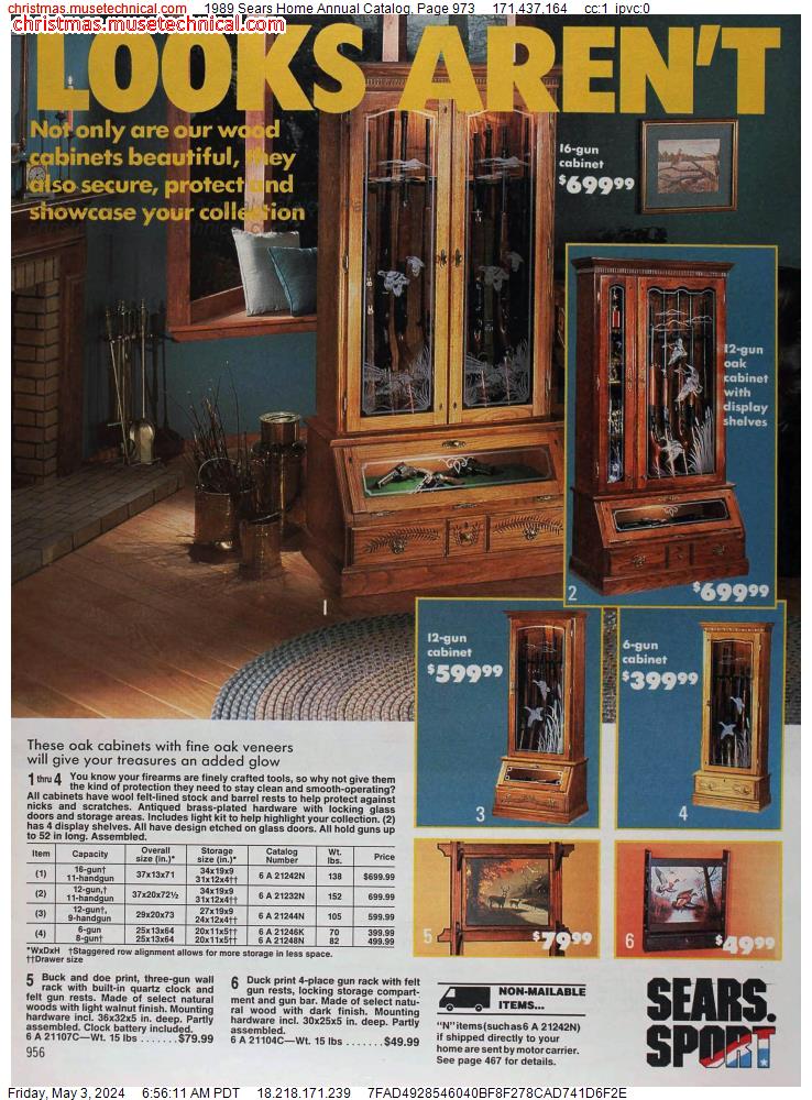 1989 Sears Home Annual Catalog, Page 973