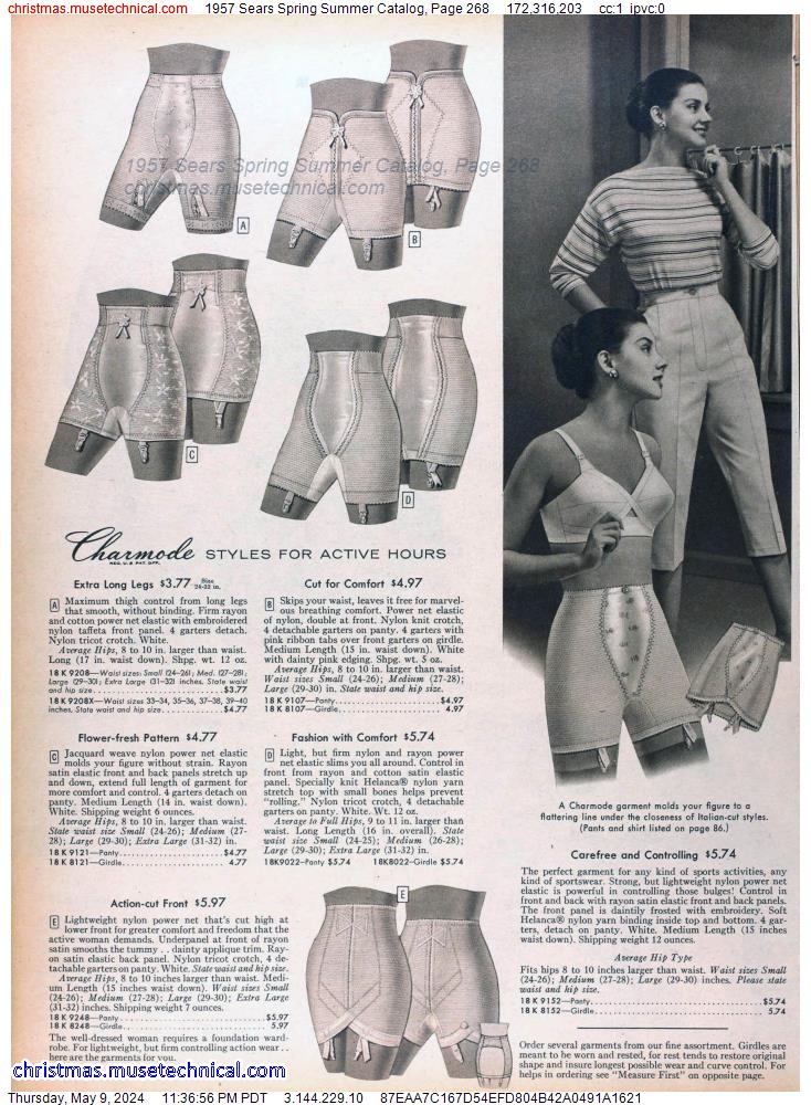 1957 Sears Spring Summer Catalog, Page 268