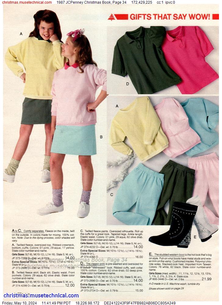 1987 JCPenney Christmas Book, Page 34