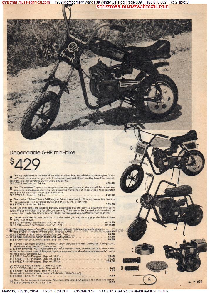 1982 Montgomery Ward Fall Winter Catalog, Page 639