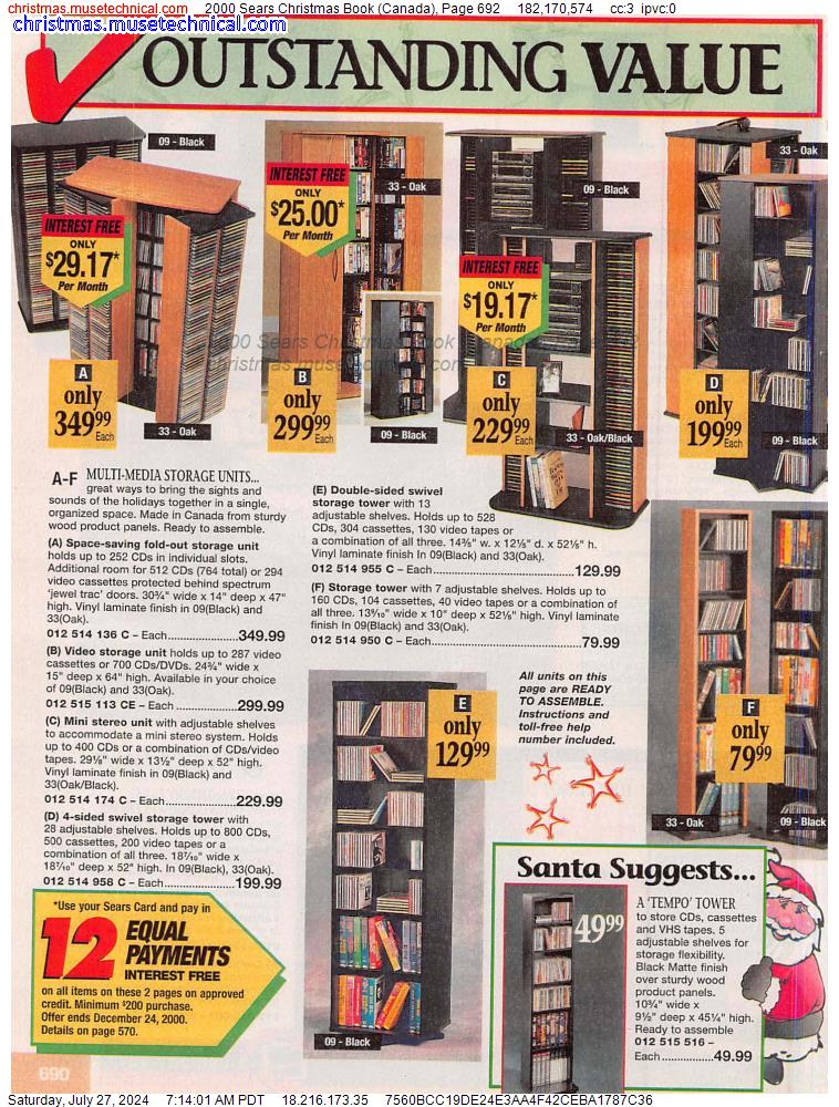 2000 Sears Christmas Book (Canada), Page 692
