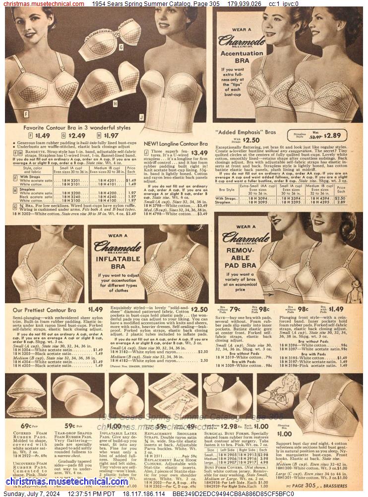 1954 Sears Spring Summer Catalog, Page 305