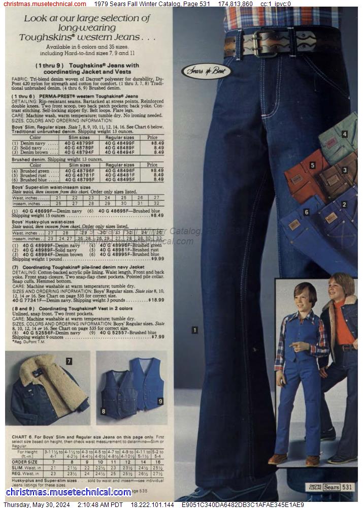 1979 Sears Fall Winter Catalog, Page 531