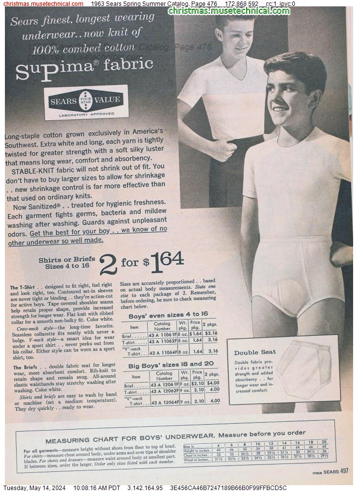 1963 Sears Spring Summer Catalog, Page 476