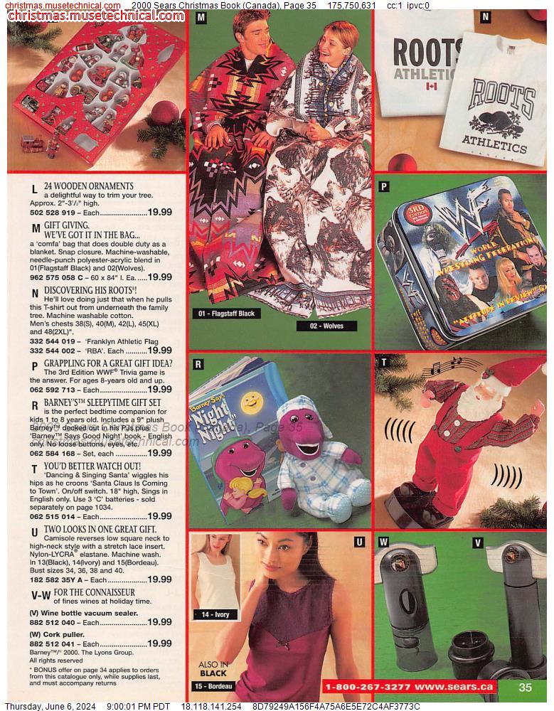 2000 Sears Christmas Book (Canada), Page 35