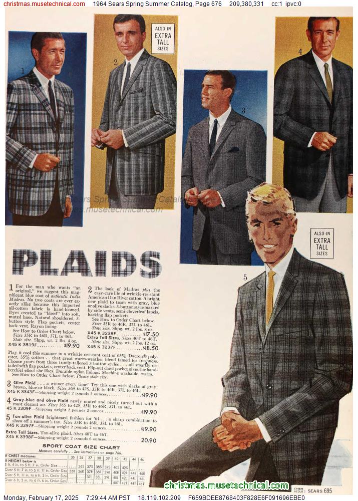 1964 Sears Spring Summer Catalog, Page 676