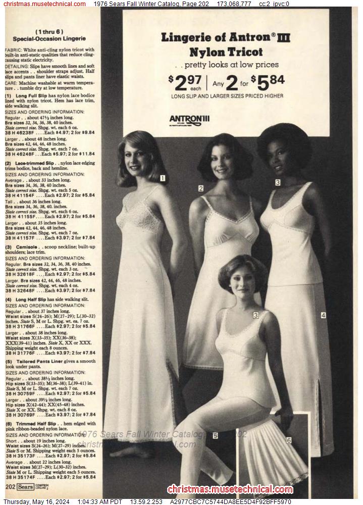 1976 Sears Fall Winter Catalog, Page 202