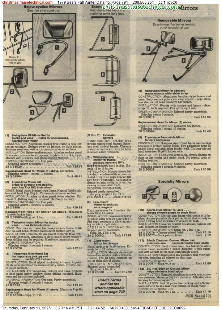 1979 Sears Fall Winter Catalog, Page 791