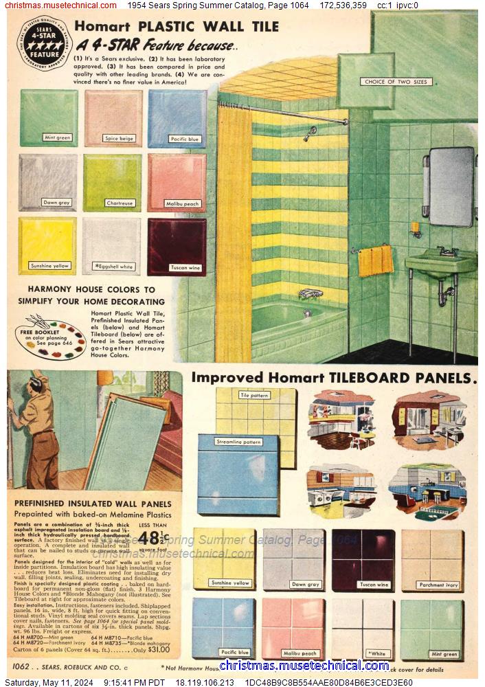 1954 Sears Spring Summer Catalog, Page 1064