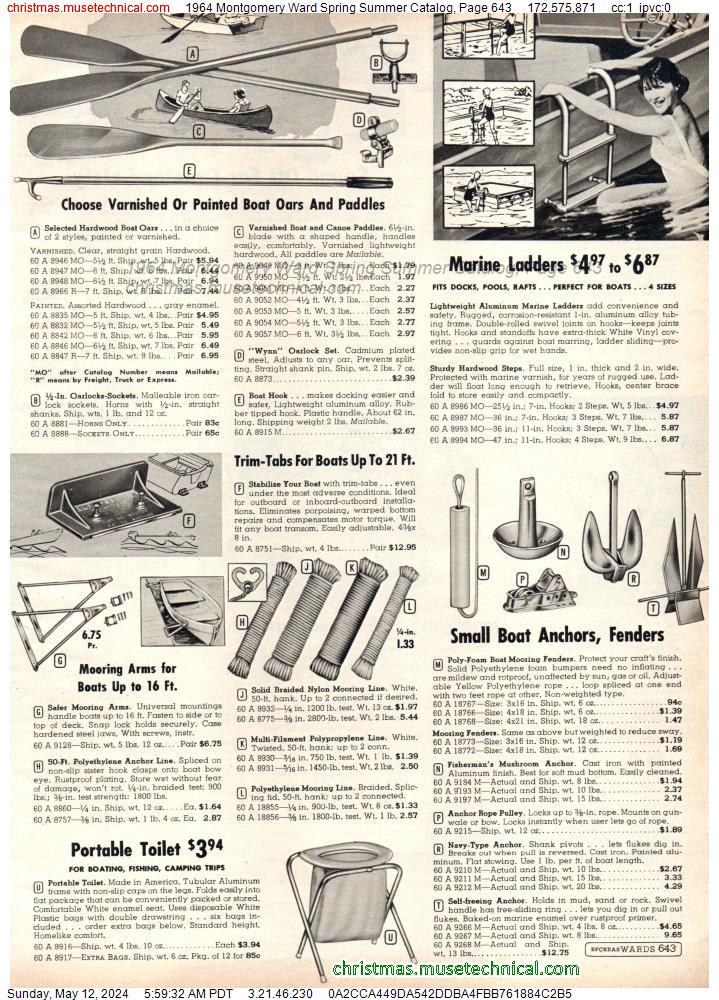 1964 Montgomery Ward Spring Summer Catalog, Page 643