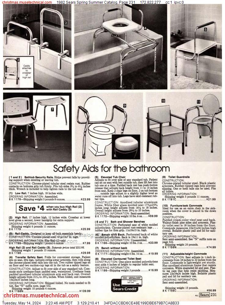 1982 Sears Spring Summer Catalog, Page 231