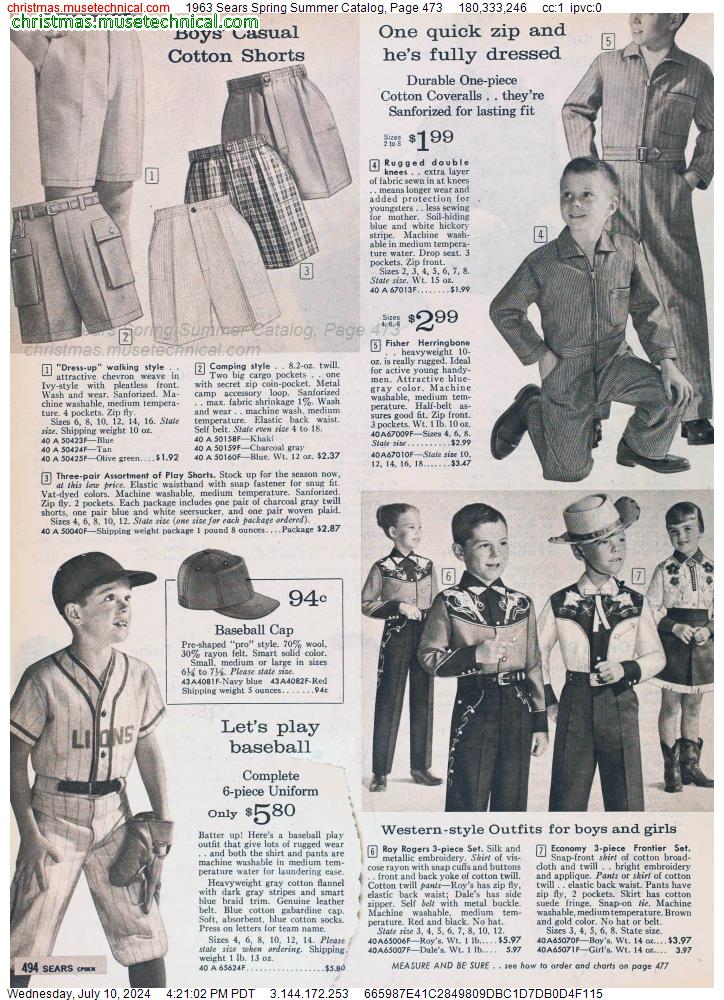 1963 Sears Spring Summer Catalog, Page 473