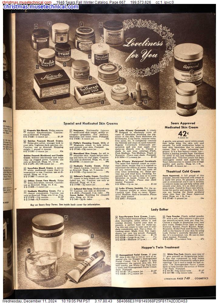 1946 Sears Fall Winter Catalog, Page 667