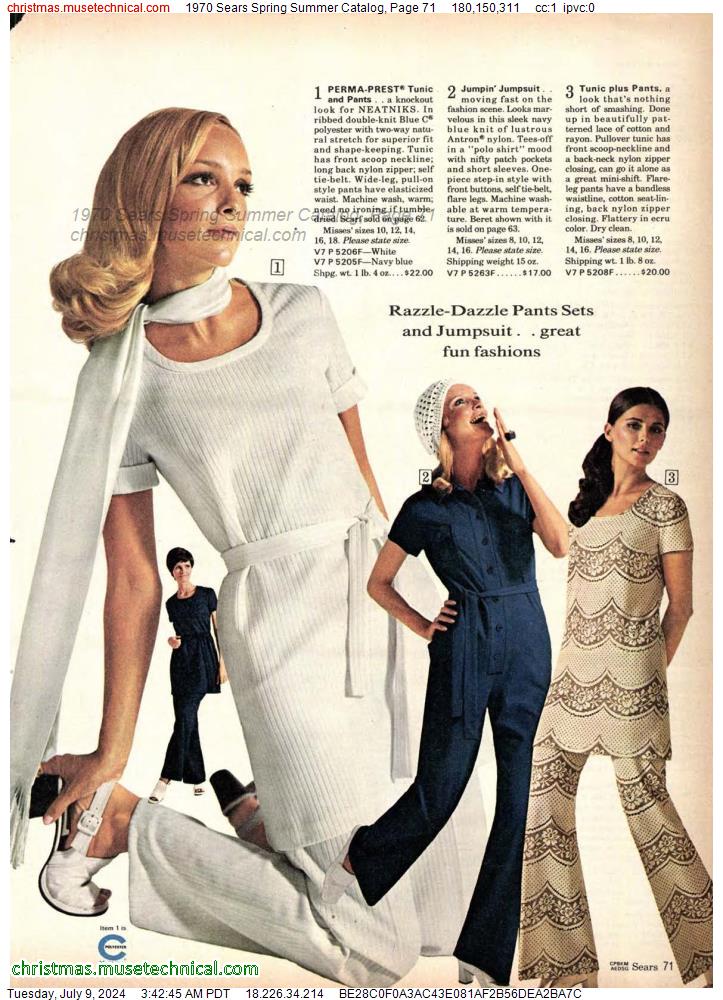 1970 Sears Spring Summer Catalog, Page 71