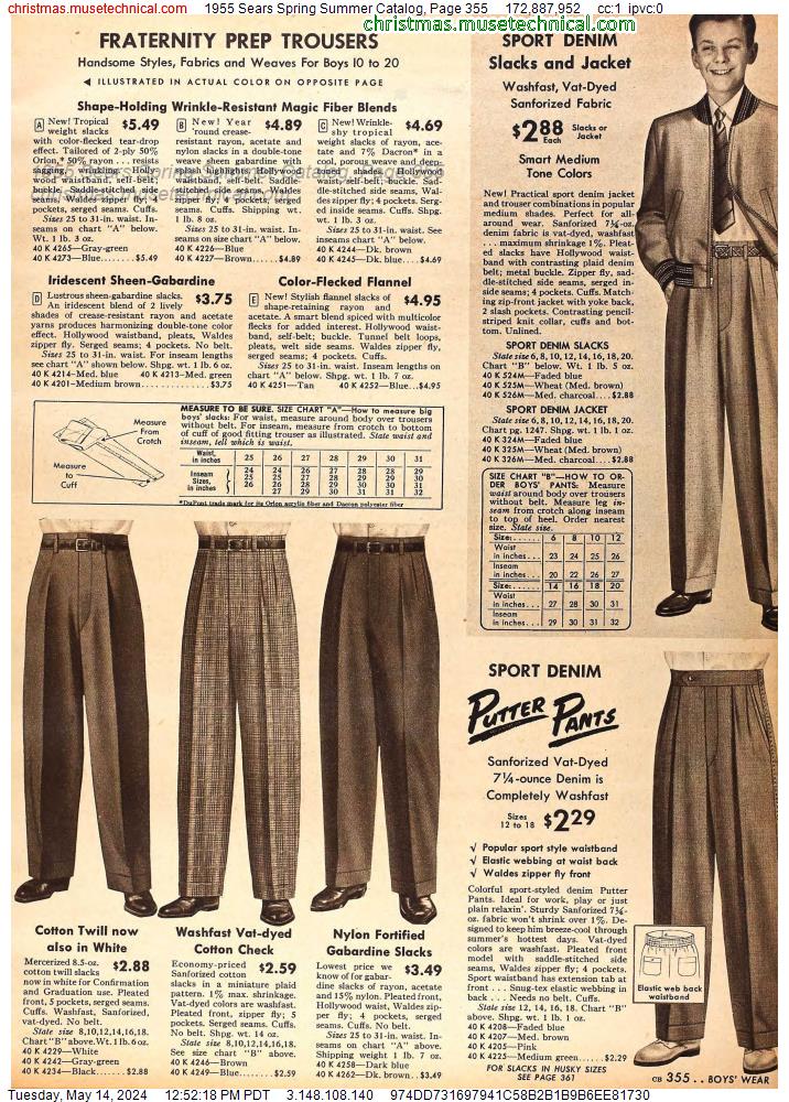 1955 Sears Spring Summer Catalog, Page 355