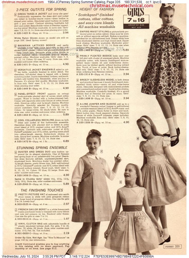 1964 JCPenney Spring Summer Catalog, Page 335