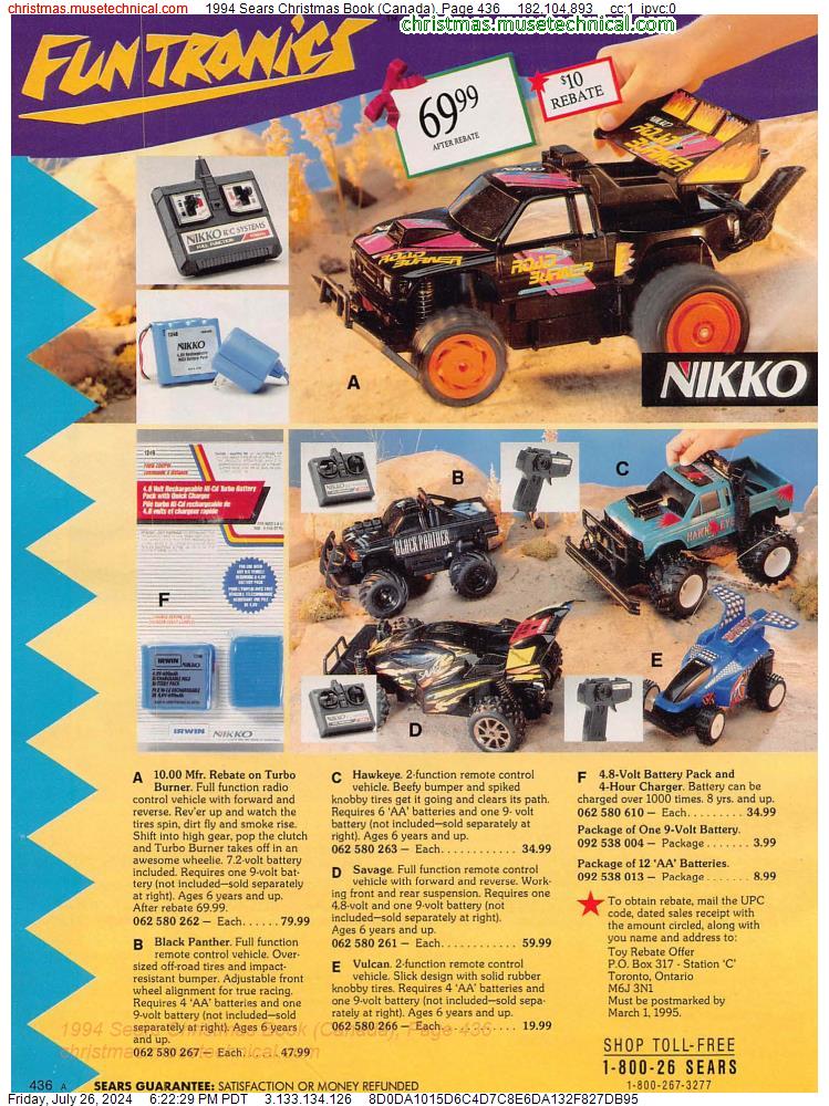 1994 Sears Christmas Book (Canada), Page 436