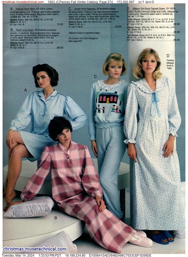 1983 JCPenney Fall Winter Catalog, Page 274