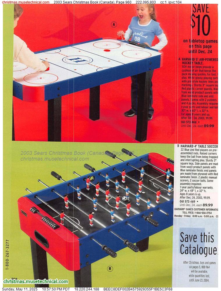 2003 Sears Christmas Book (Canada), Page 960