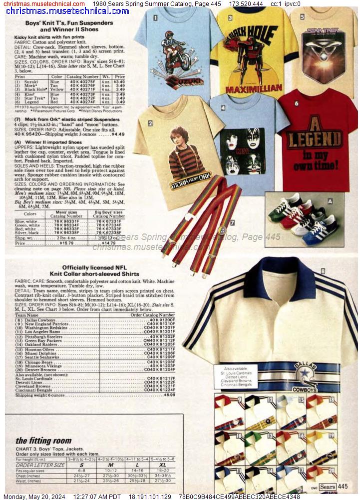 1980 Sears Spring Summer Catalog, Page 445 - Catalogs & Wishbooks