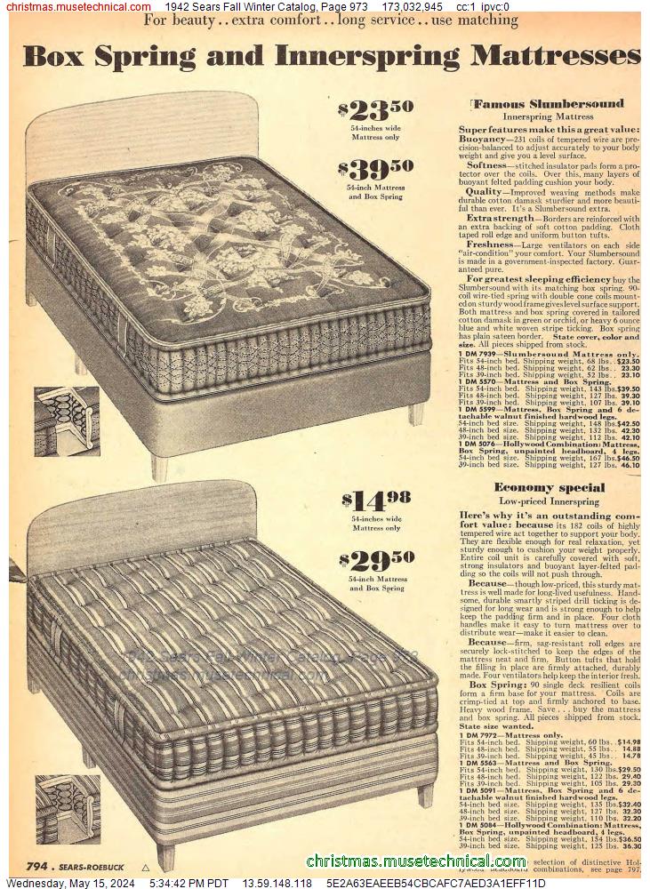 1942 Sears Fall Winter Catalog, Page 973