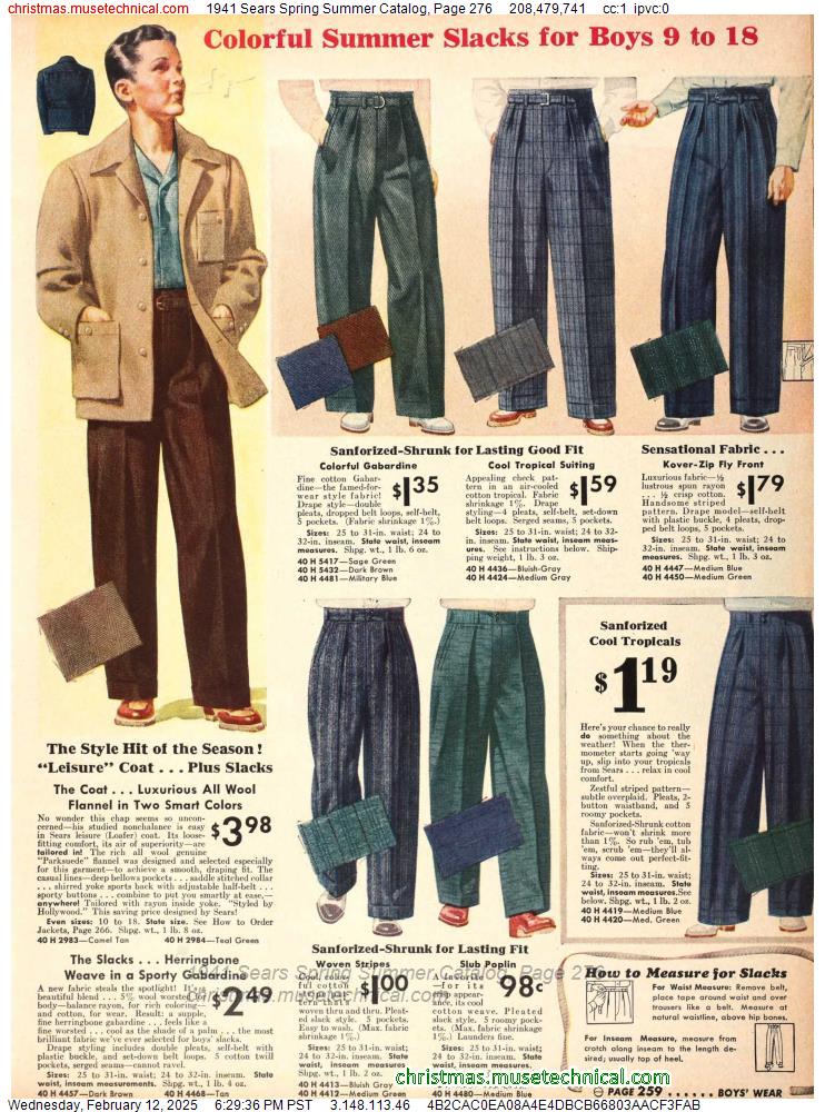 1941 Sears Spring Summer Catalog, Page 276