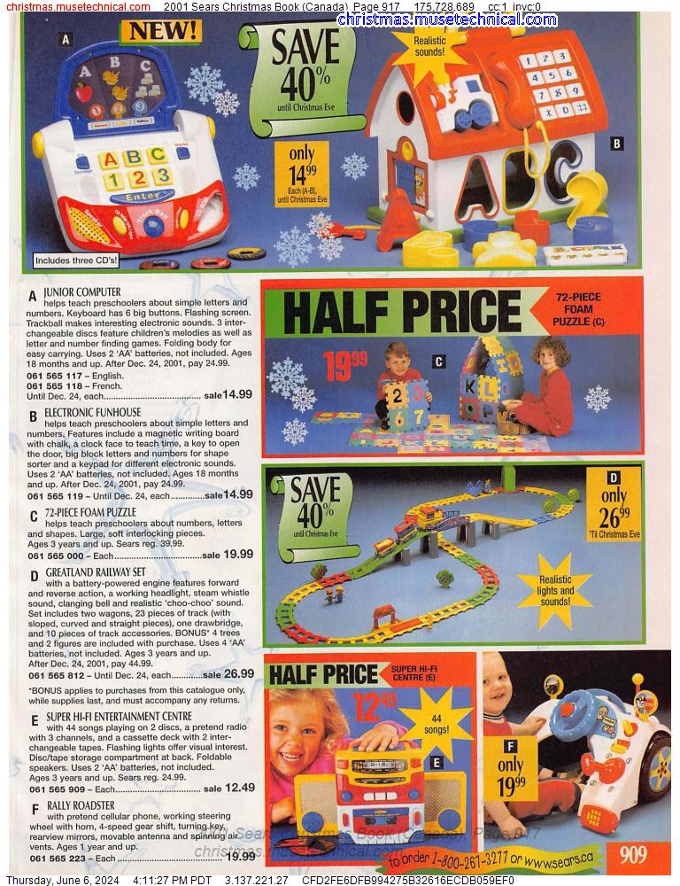 2001 Sears Christmas Book (Canada), Page 917
