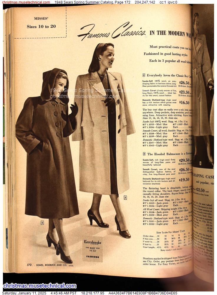 1948 Sears Spring Summer Catalog, Page 172