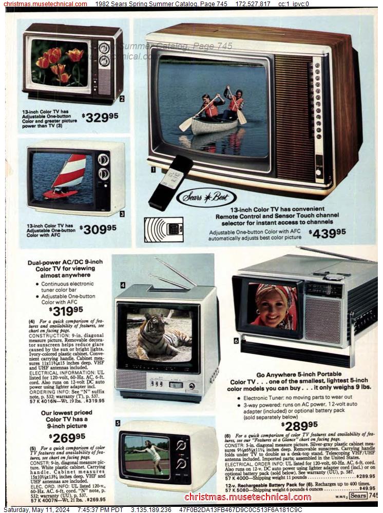 1982 Sears Spring Summer Catalog, Page 745