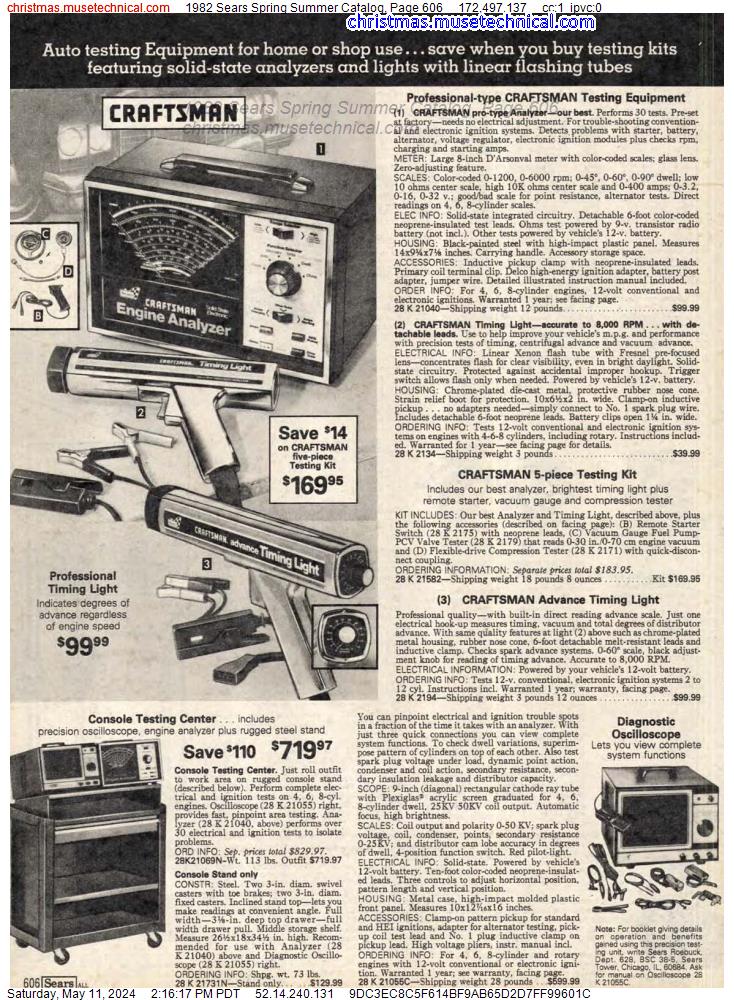 1982 Sears Spring Summer Catalog, Page 606
