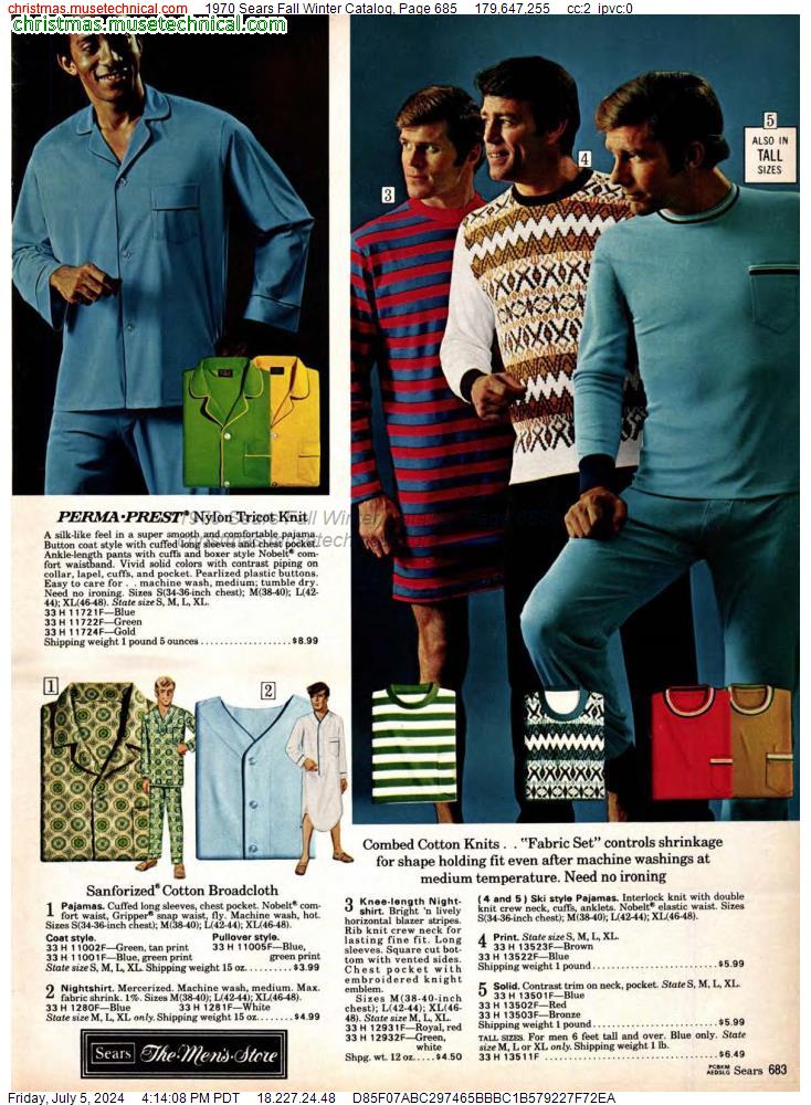 1970 Sears Fall Winter Catalog, Page 685