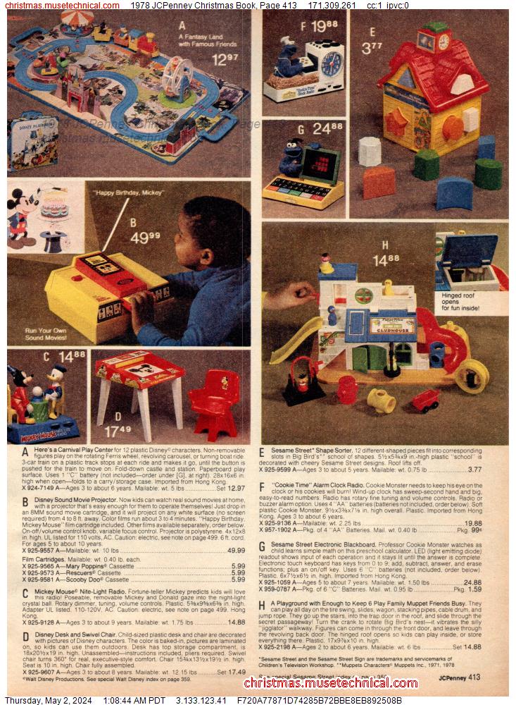 1978 JCPenney Christmas Book, Page 413