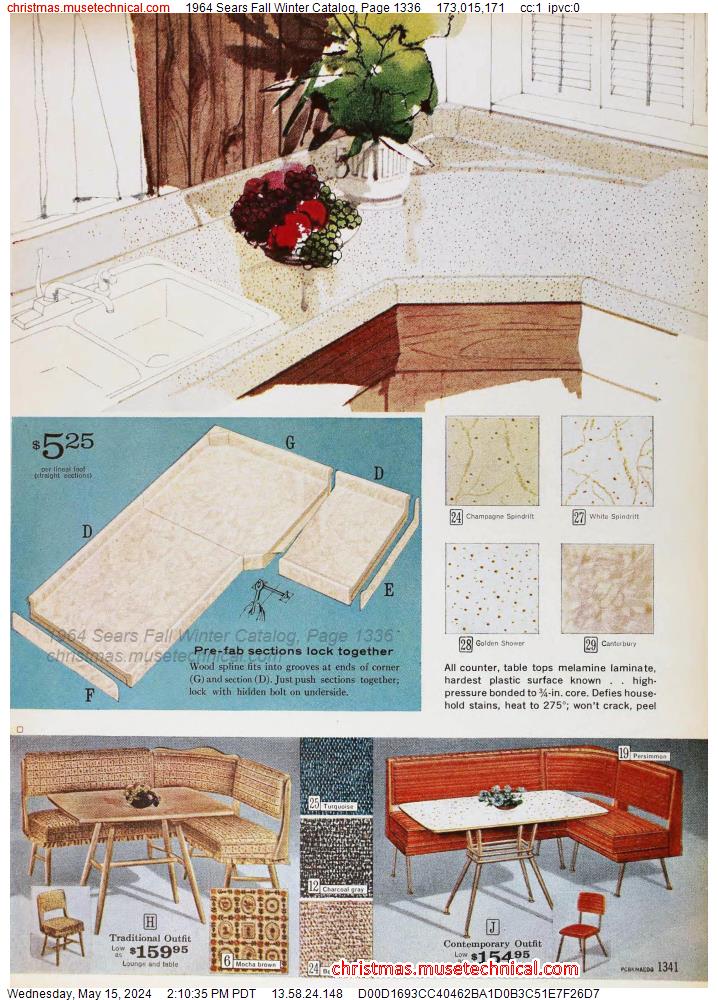 1964 Sears Fall Winter Catalog, Page 1336