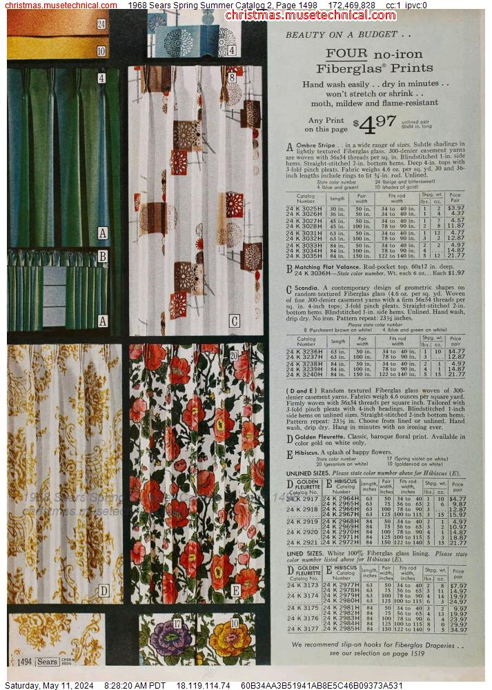 1968 Sears Spring Summer Catalog 2, Page 1498