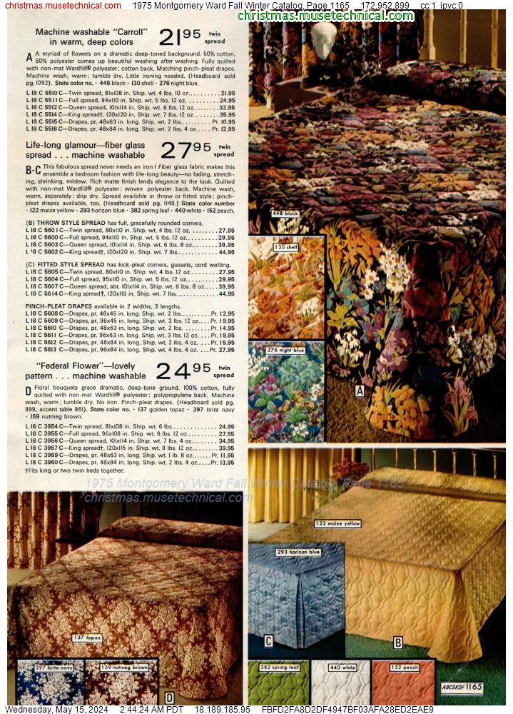 1975 Montgomery Ward Fall Winter Catalog, Page 1165