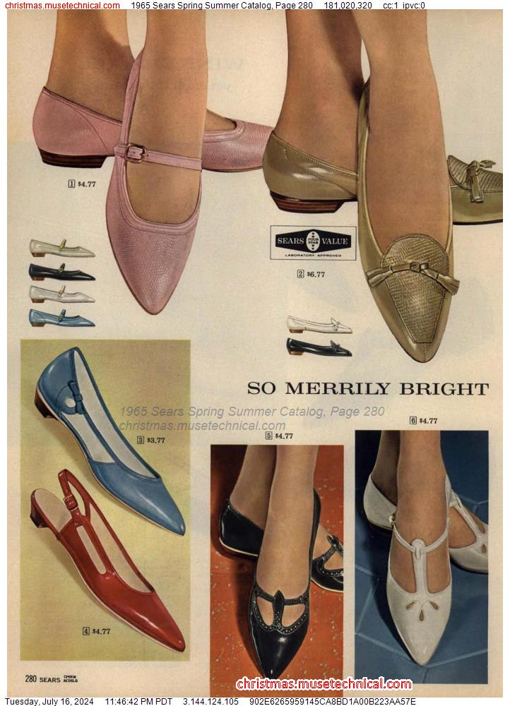 1965 Sears Spring Summer Catalog, Page 280