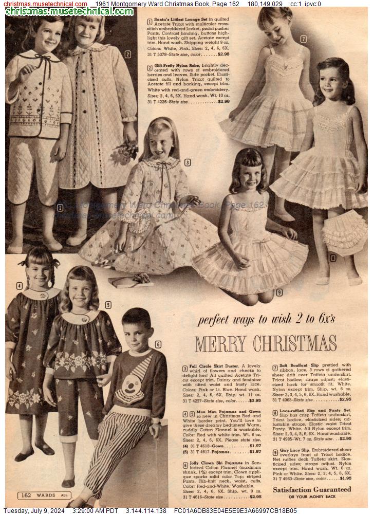1961 Montgomery Ward Christmas Book, Page 162