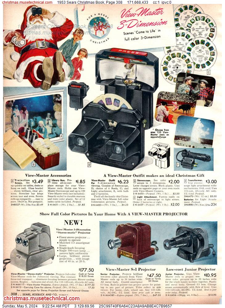 1953 Sears Christmas Book, Page 308