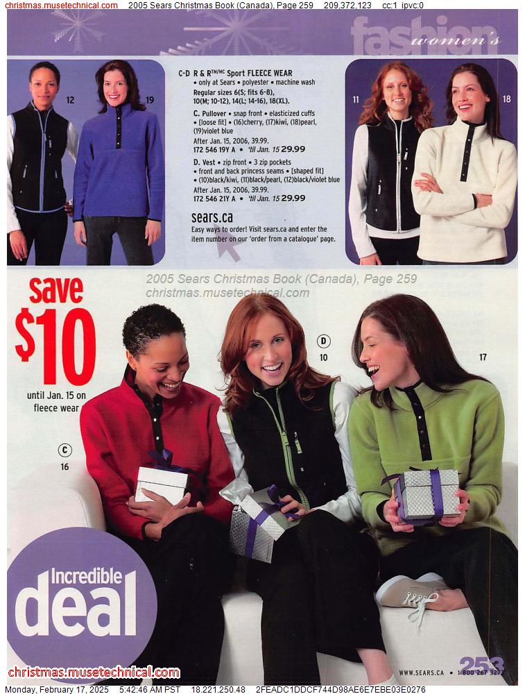 2005 Sears Christmas Book (Canada), Page 259