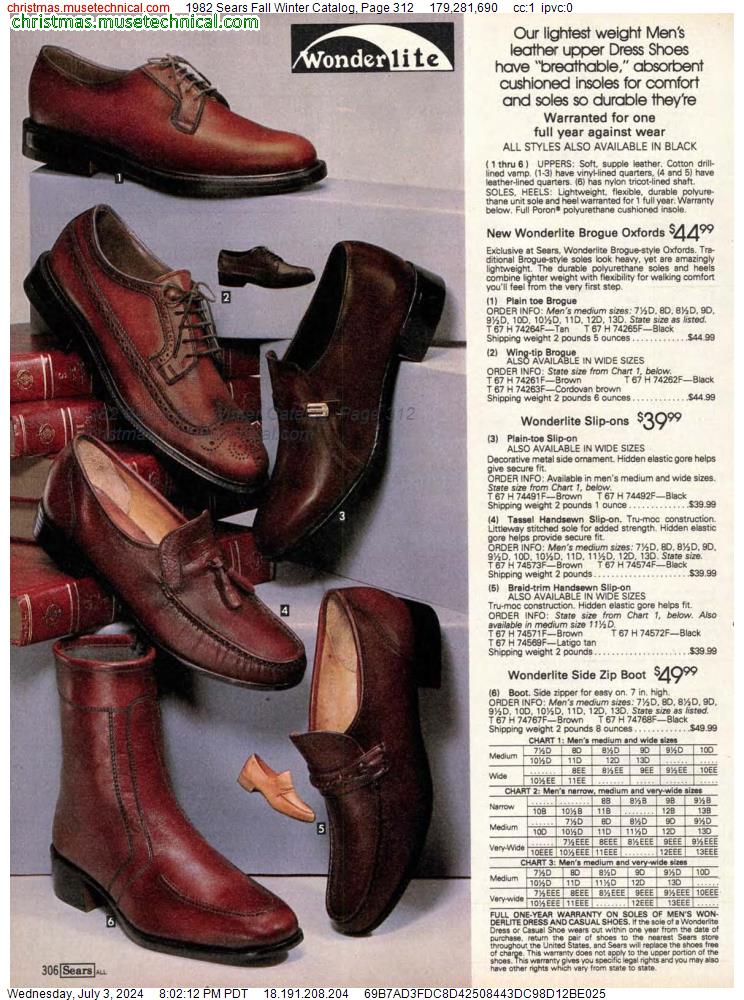 1982 Sears Fall Winter Catalog, Page 312