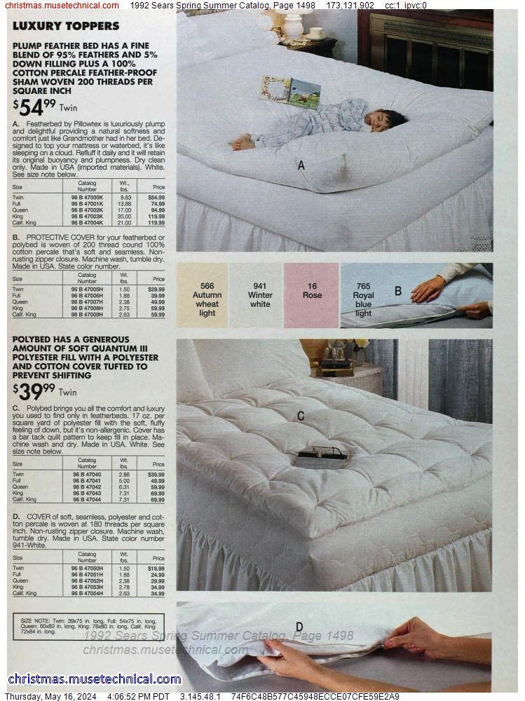 1992 Sears Spring Summer Catalog, Page 1498