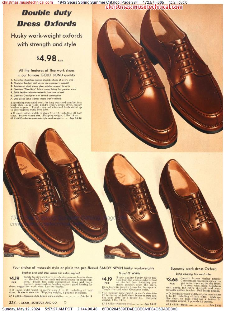 1943 Sears Spring Summer Catalog, Page 384
