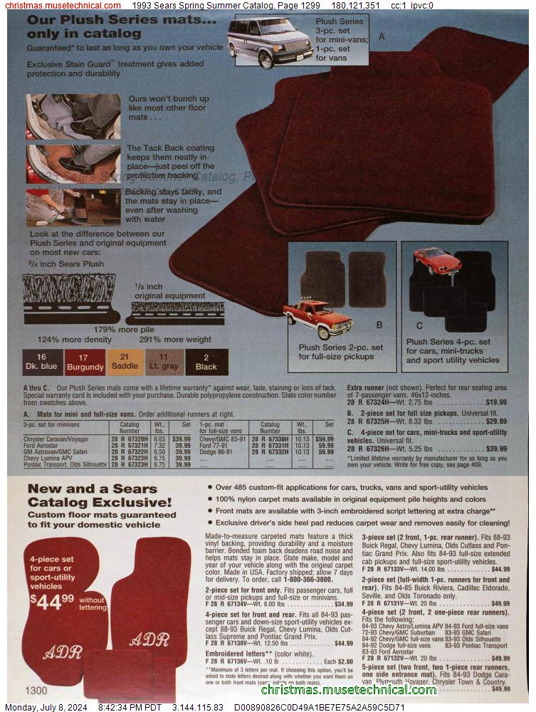 1993 Sears Spring Summer Catalog, Page 1299