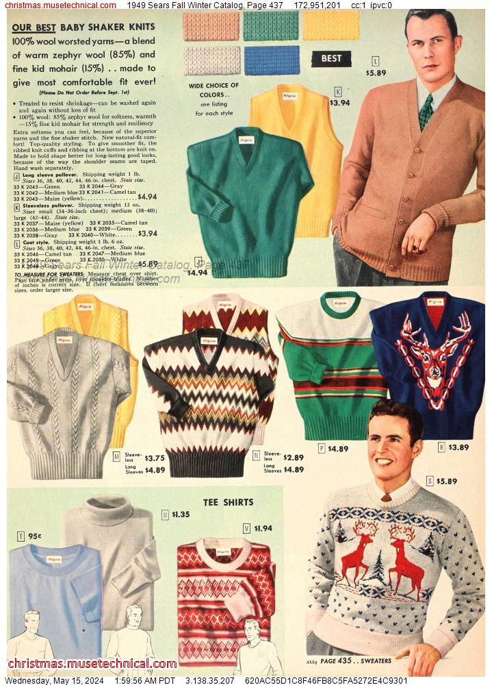 1949 Sears Fall Winter Catalog, Page 437