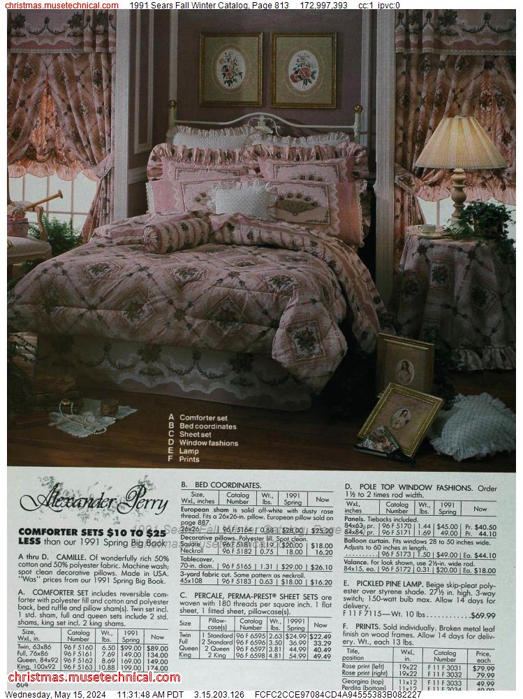 1991 Sears Fall Winter Catalog, Page 813
