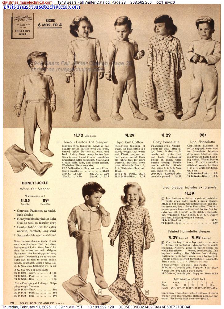 1948 Sears Fall Winter Catalog, Page 28